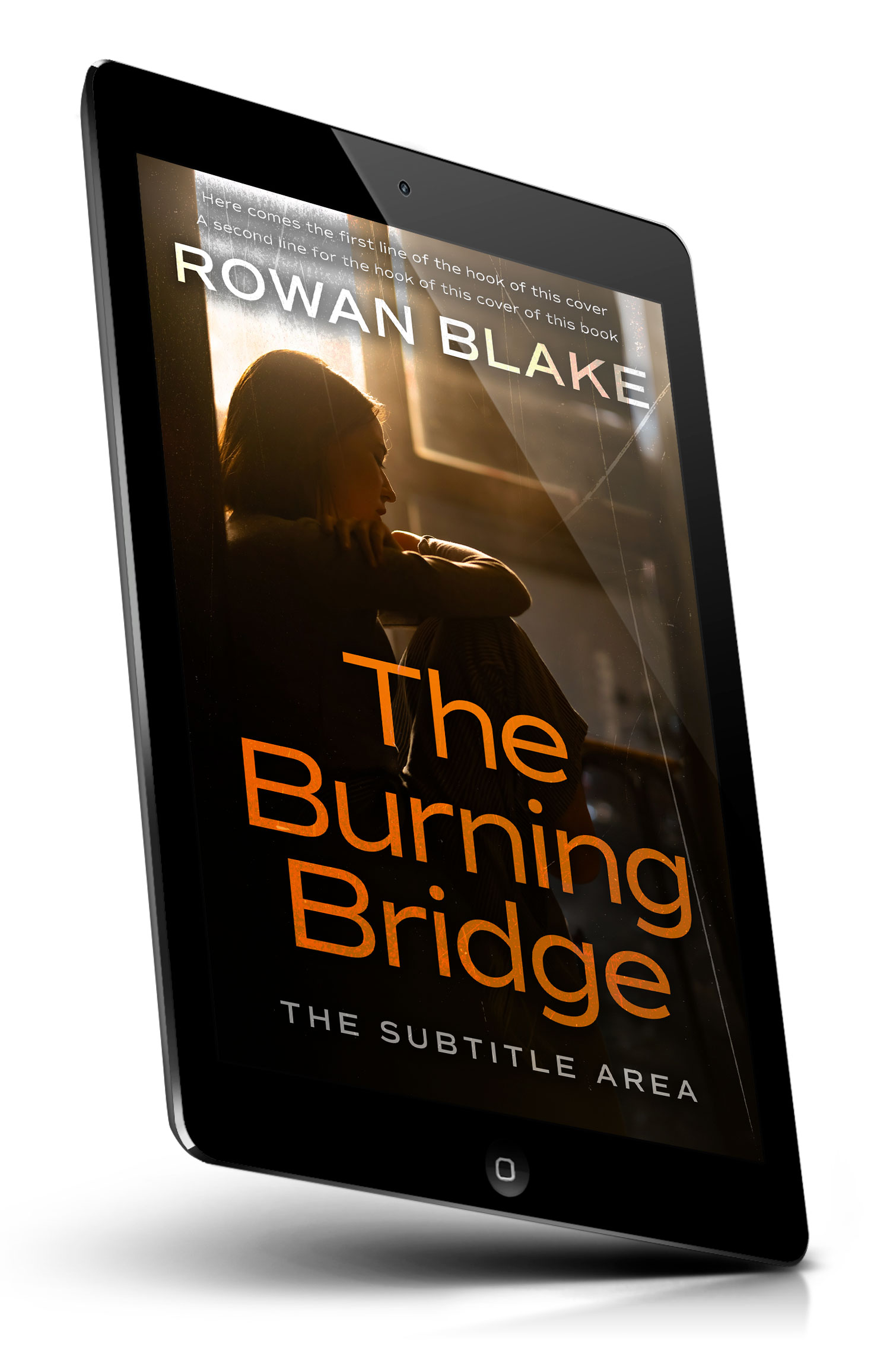 Tablet view of Premade Mystery & Thriller & Suspense Book Cover - Antique Brass #37221 | BookCoverZone*
