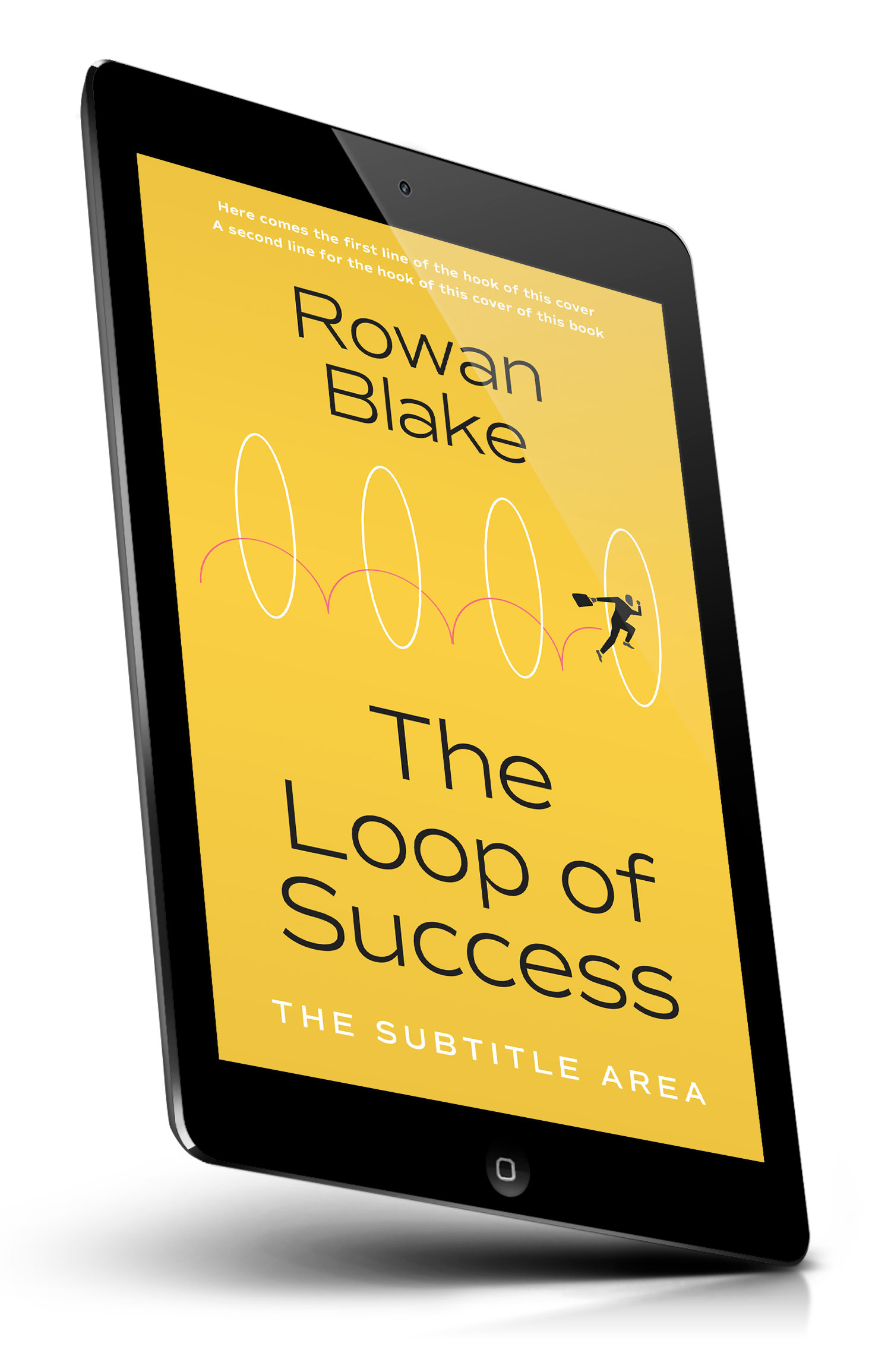 Tablet view of Premade Business Book Cover - Saffron #37229 | BookCoverZone*
