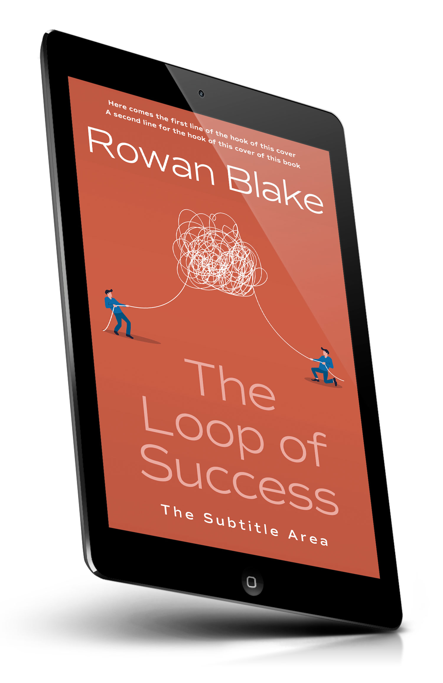 Tablet view of Premade Business Book Cover - Fuzzy Wuzzy Brown #37233 | BookCoverZone*