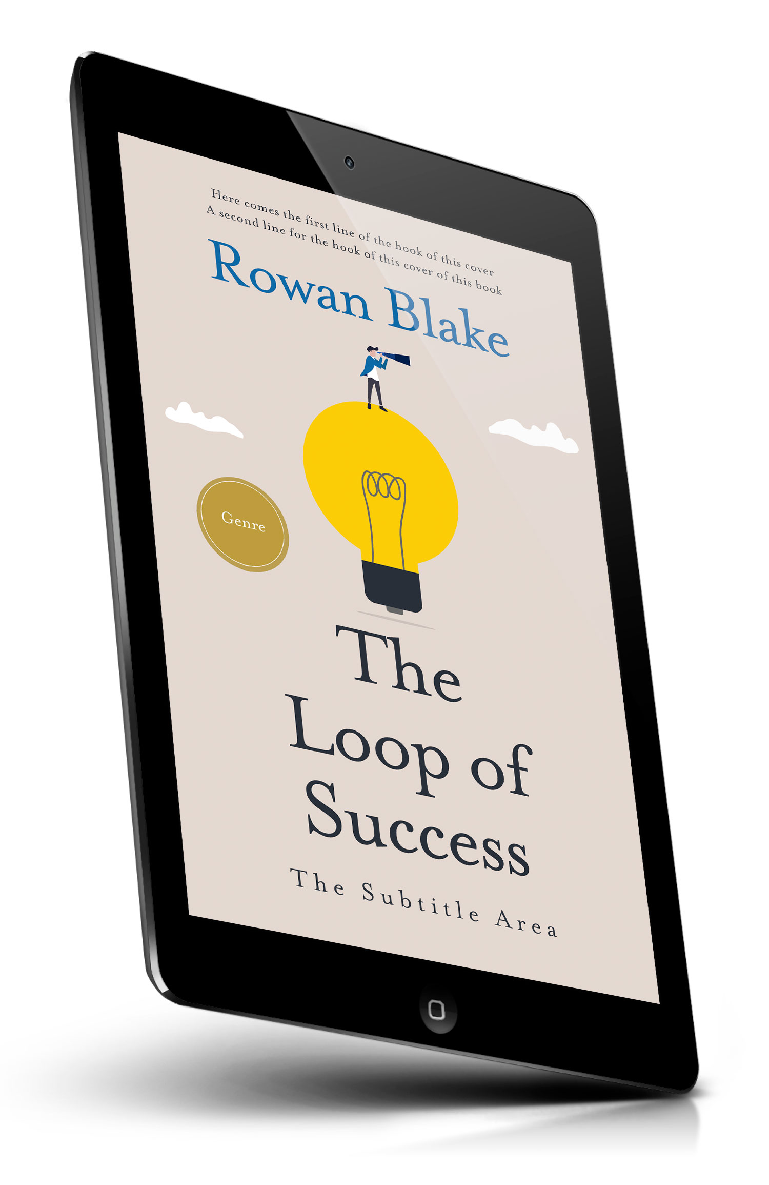 Tablet view of Premade Business Book Cover - Pearl Bush #37238 | BookCoverZone*