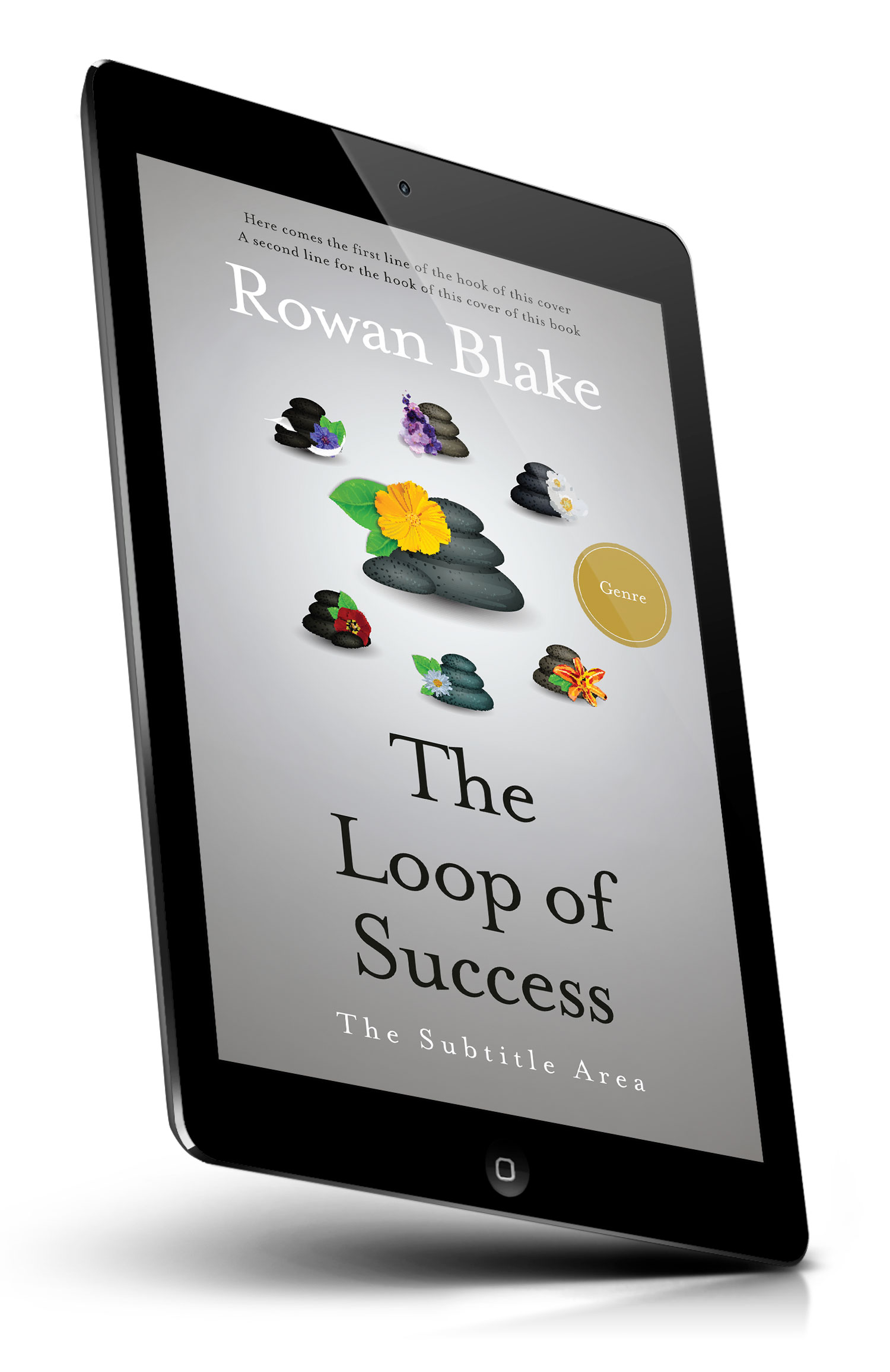 Tablet view of Premade Self-Improvement & Self-Help Book Cover - Bombay #37245 | BookCoverZone*