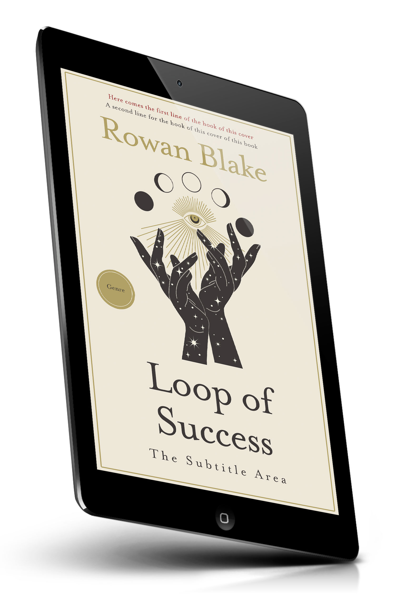 Tablet view of Premade Self-Improvement & Self-Help Book Cover - Satin Linen #37247 | BookCoverZone*