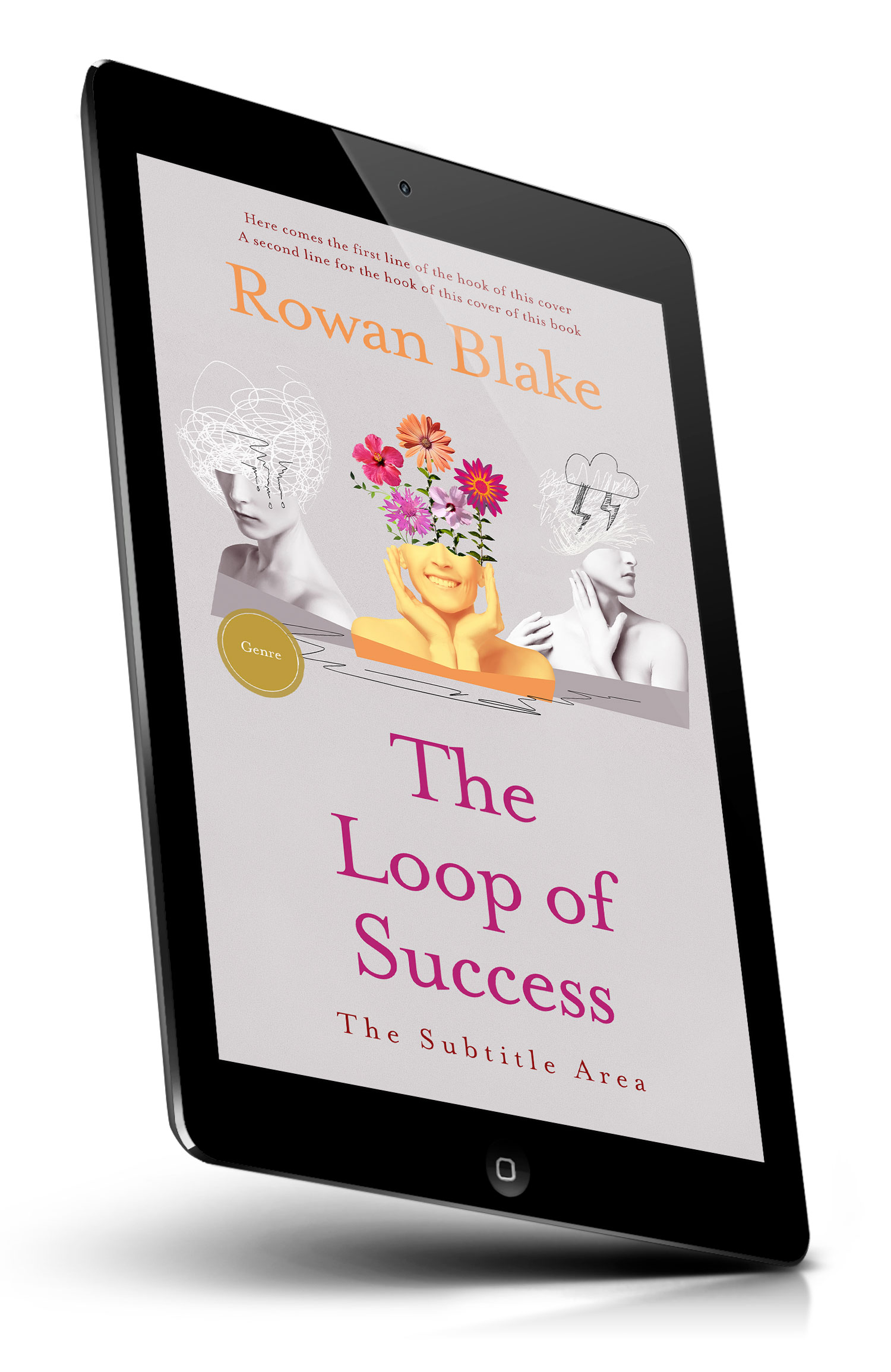 Tablet view of Premade  Book Cover - Swiss Coffee #37248 | BookCoverZone*