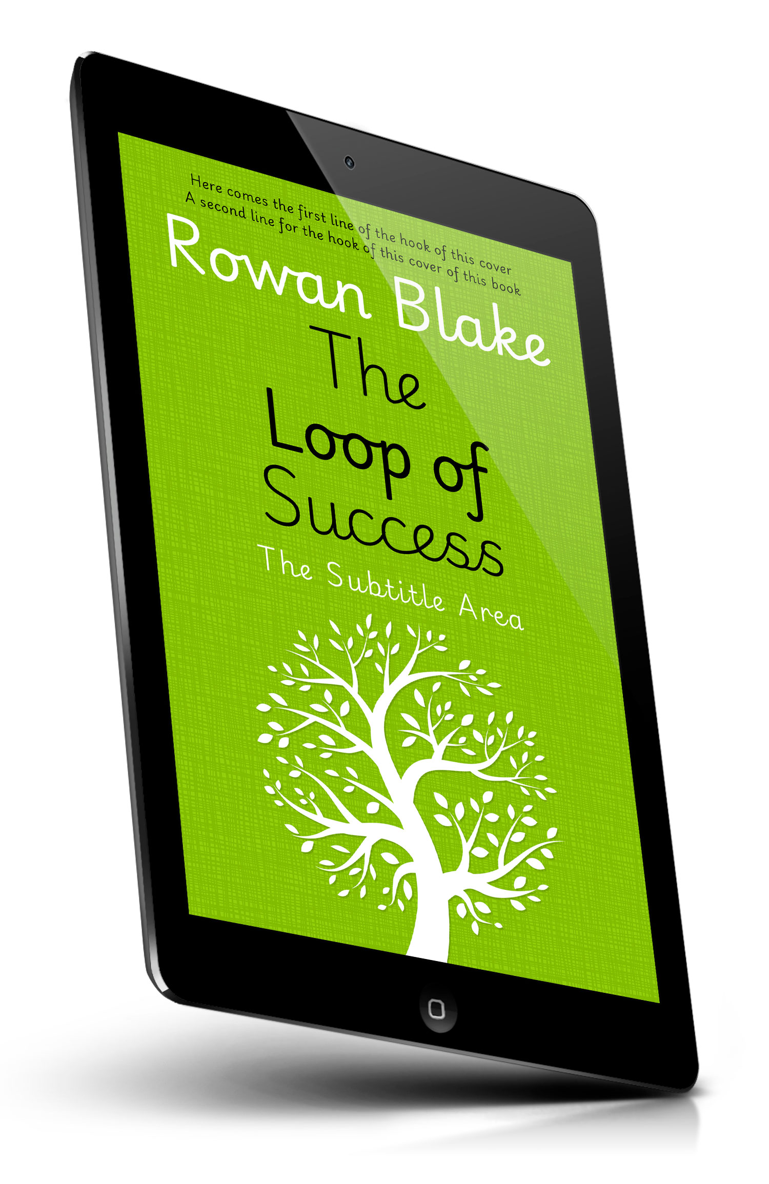 Tablet view of Premade Abstract Book Cover - Pistachio #37253 | BookCoverZone*