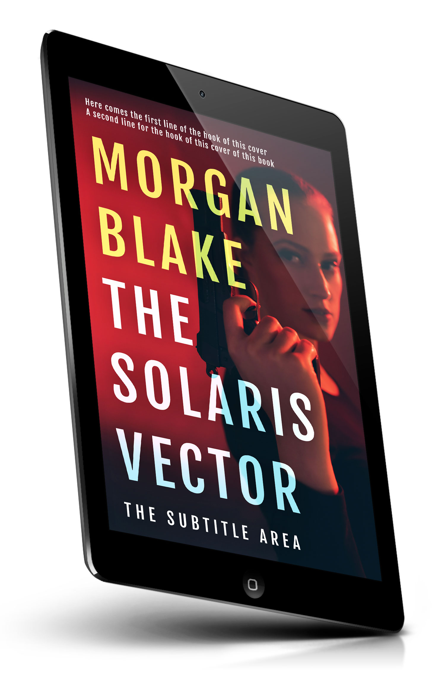 Tablet view of Premade Action & Adventure Book Cover - Cocoa Brown #37302 | BookCoverZone