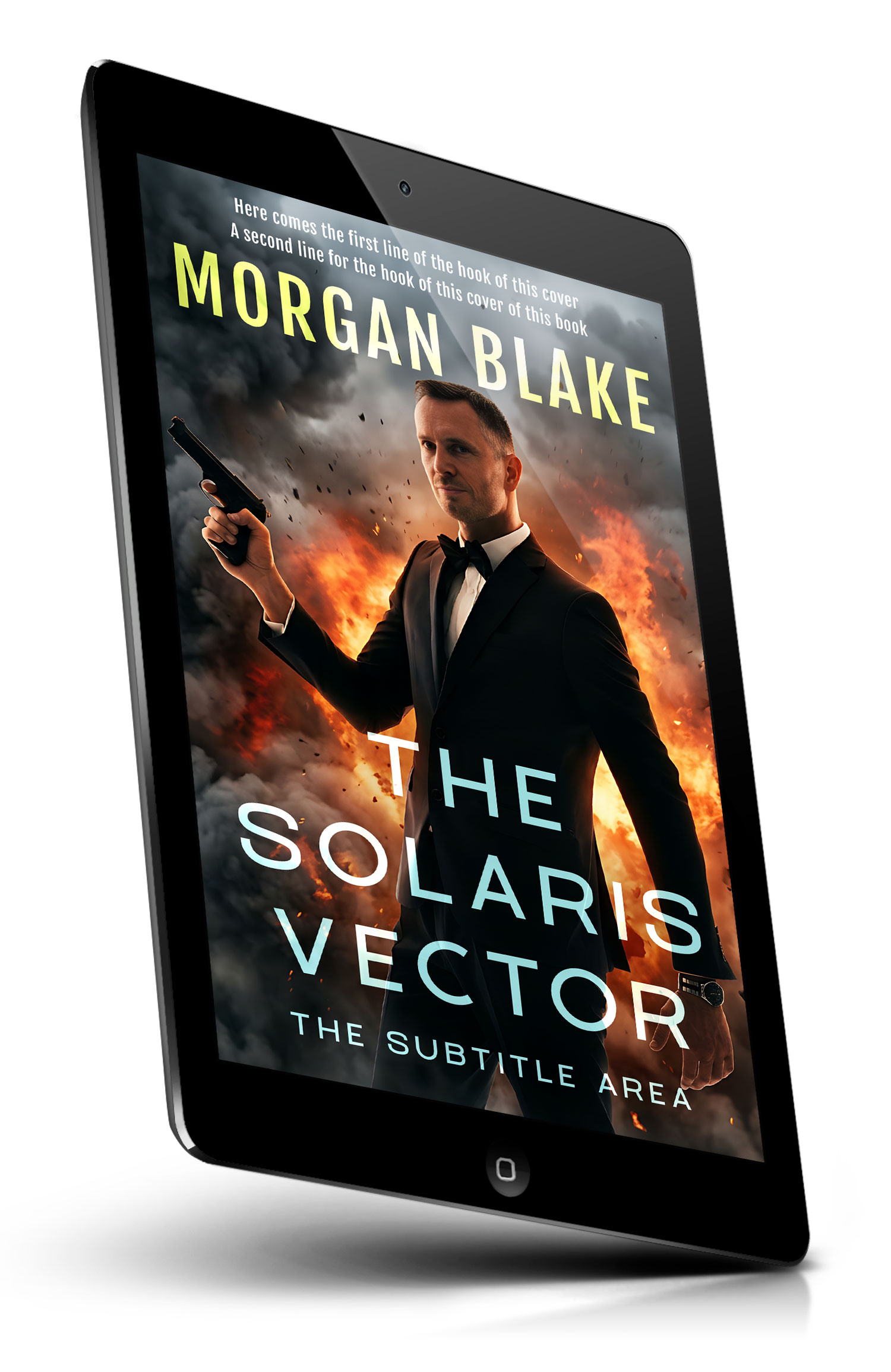 Tablet view of Premade Action & Adventure Book Cover - Whiskey #37303 | BookCoverZone