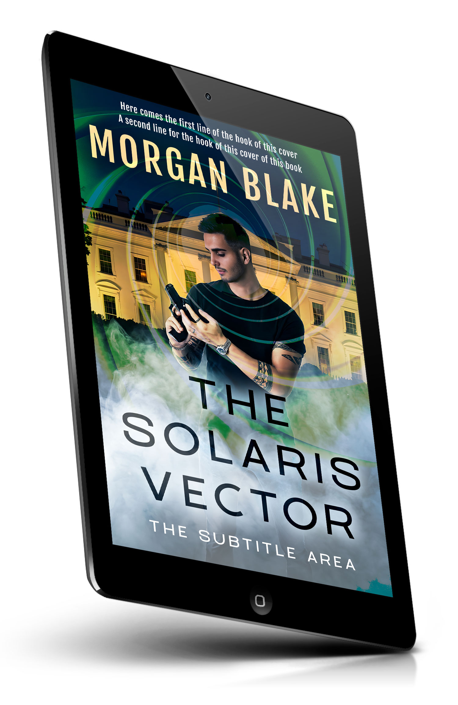 Tablet view of Premade Action & Adventure Book Cover - Akaroa #37306 | BookCoverZone