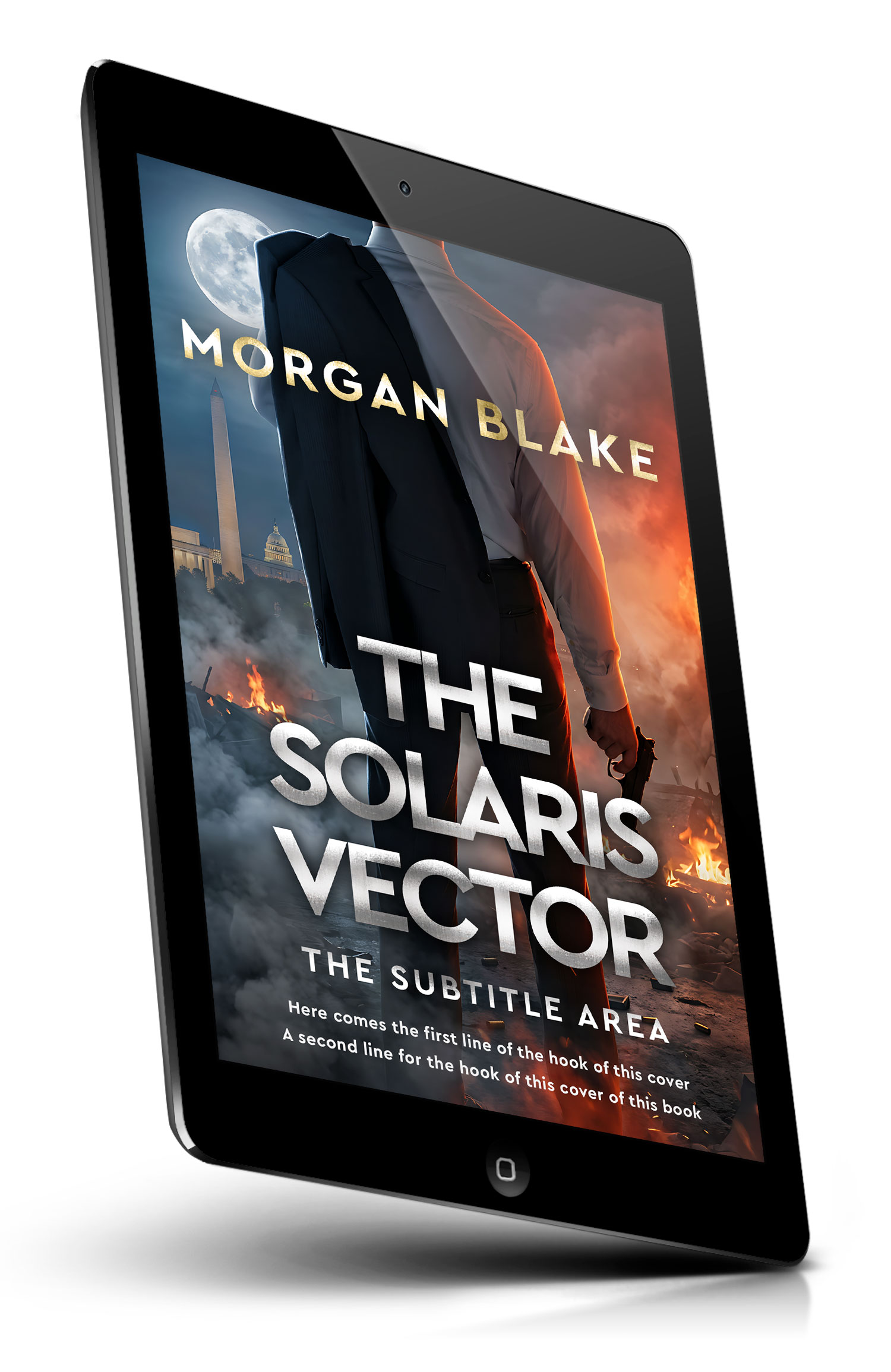 Tablet view of Premade Action & Adventure Book Cover - Tuna #37312 | BookCoverZone*