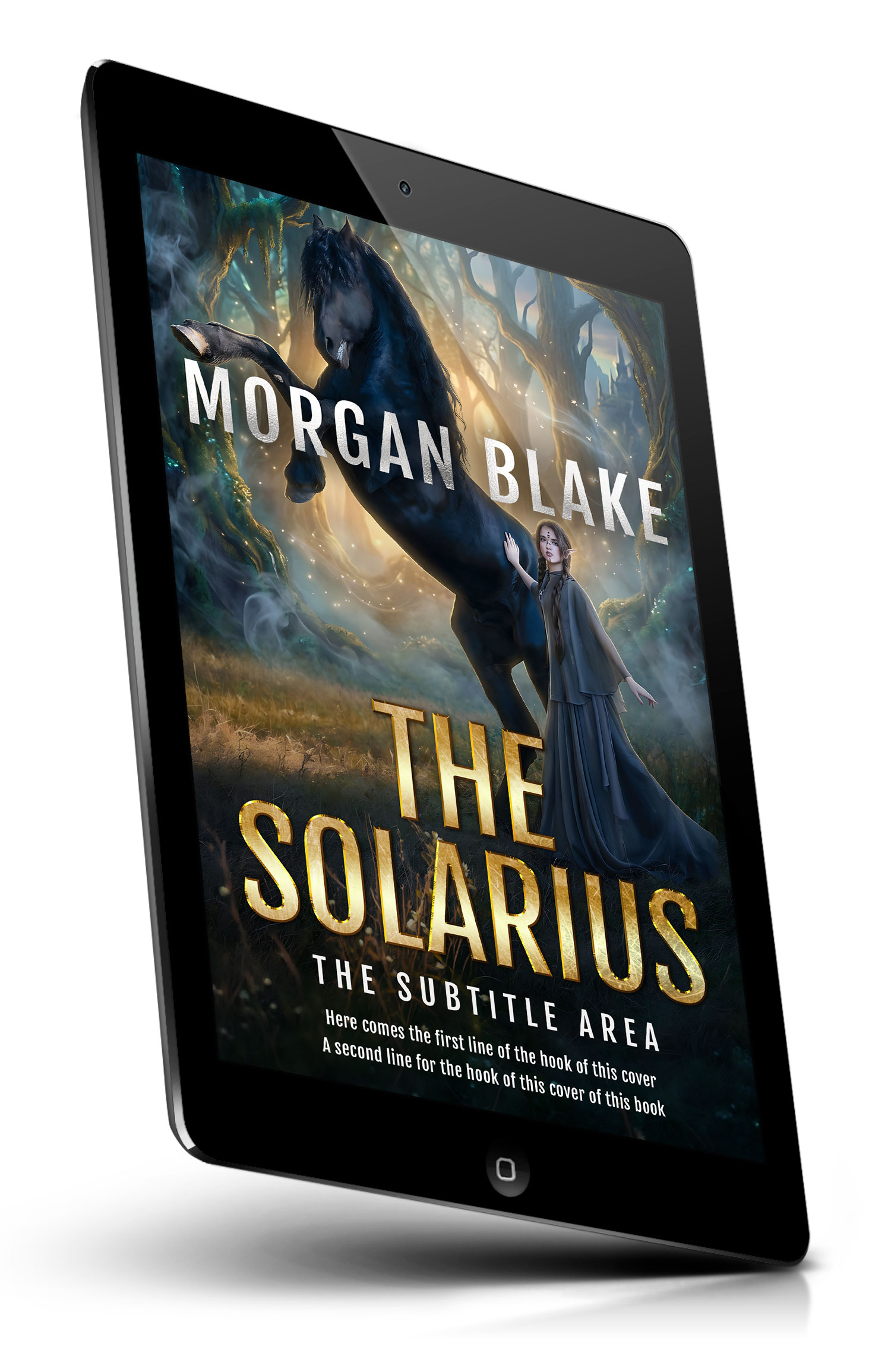 Tablet view of Premade Fantasy Book Cover - Outer Space #37321 | BookCoverZone
