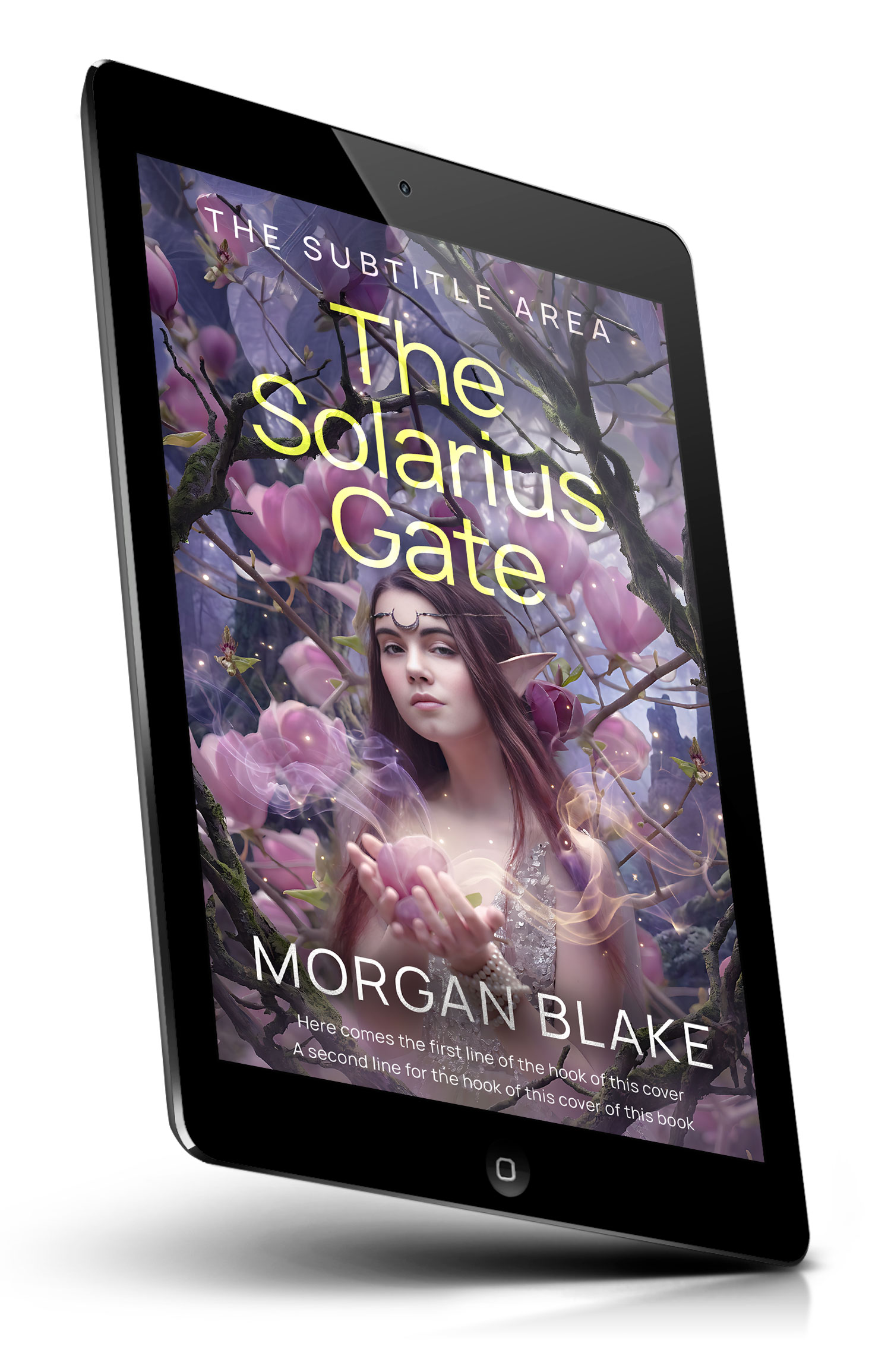 Tablet view of Premade Fantasy Book Cover - Old Lavender #37324 | BookCoverZone