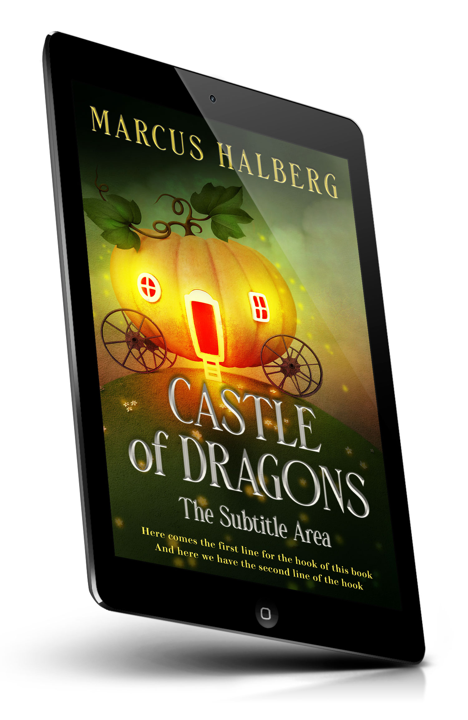 Tablet view of Premade Children's Book Cover - Old Gold #60005 | BookCoverZone*