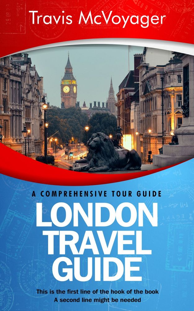 Front view of Steel Blue #0077 - Premade Travel Book Cover | BookCoverZone