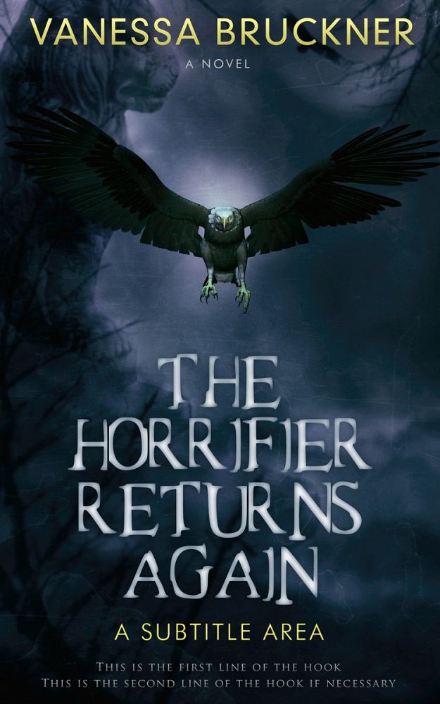 Front view of Gable Green #0264 - Premade Horror Book Cover | BookCoverZone