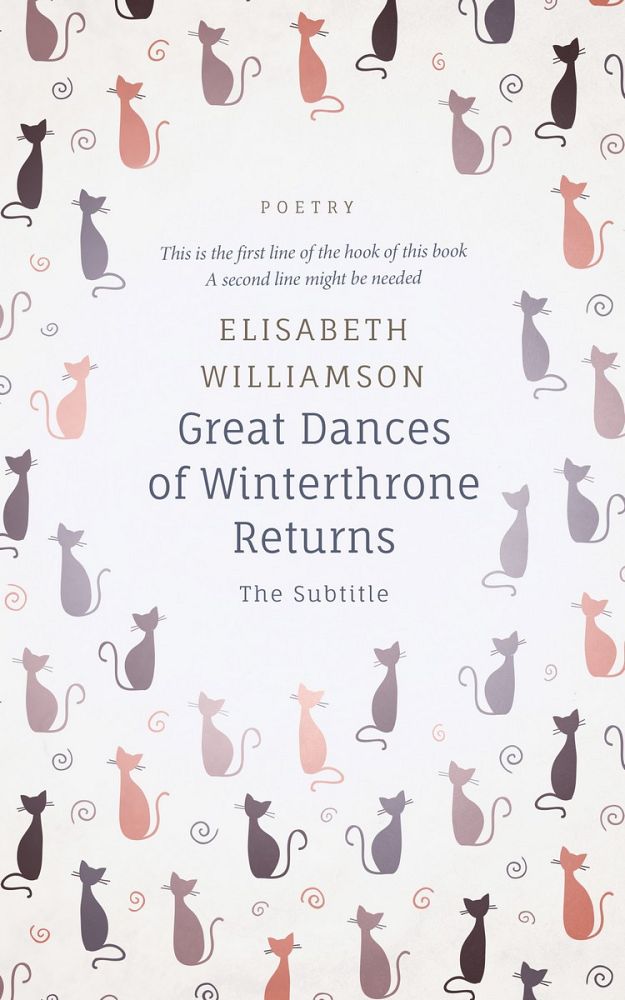 Front view of Athens Gray #0577 - Premade Poetry Book Cover | BookCoverZone