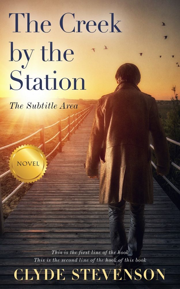 Front view of Gold Sand #0703 - Premade Mystery & Thriller & Suspense Book Cover | BookCoverZone
