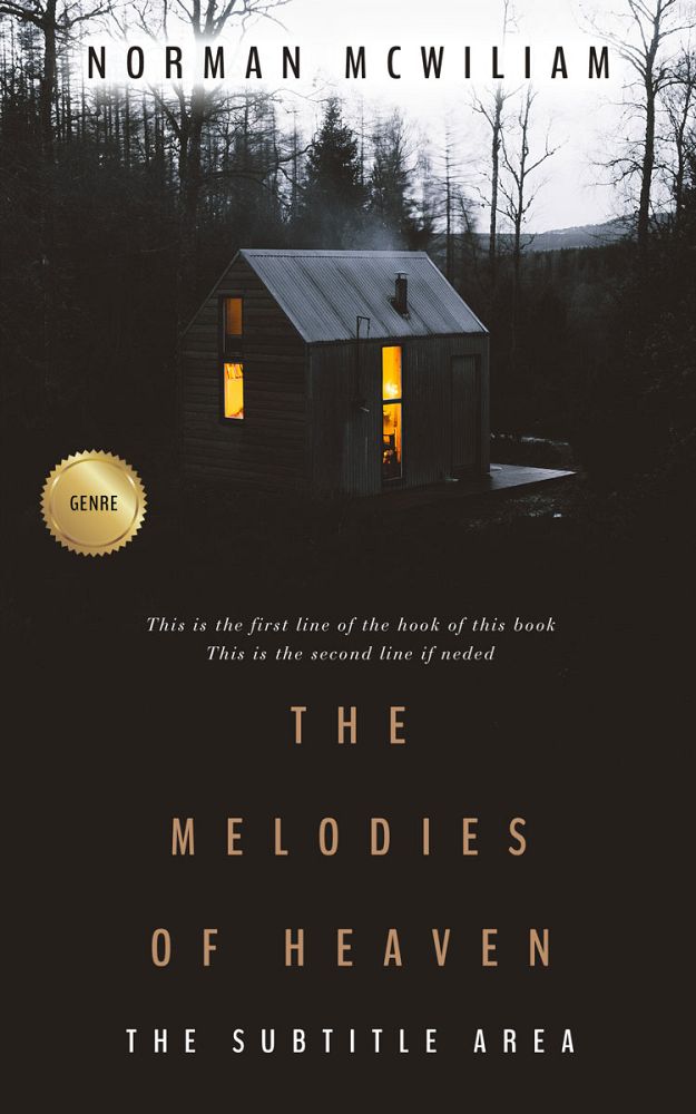 Front view of Cocoa Brown #1037 - Premade  Book Cover | BookCoverZone