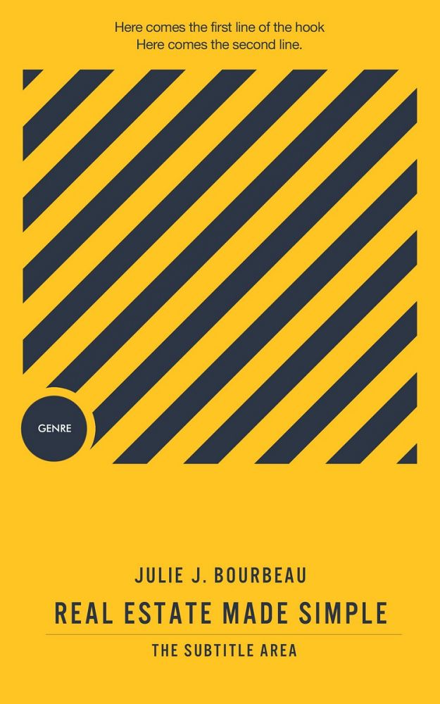 Front view of Ebony Clay #1381 - Premade Abstract Book Cover | BookCoverZone