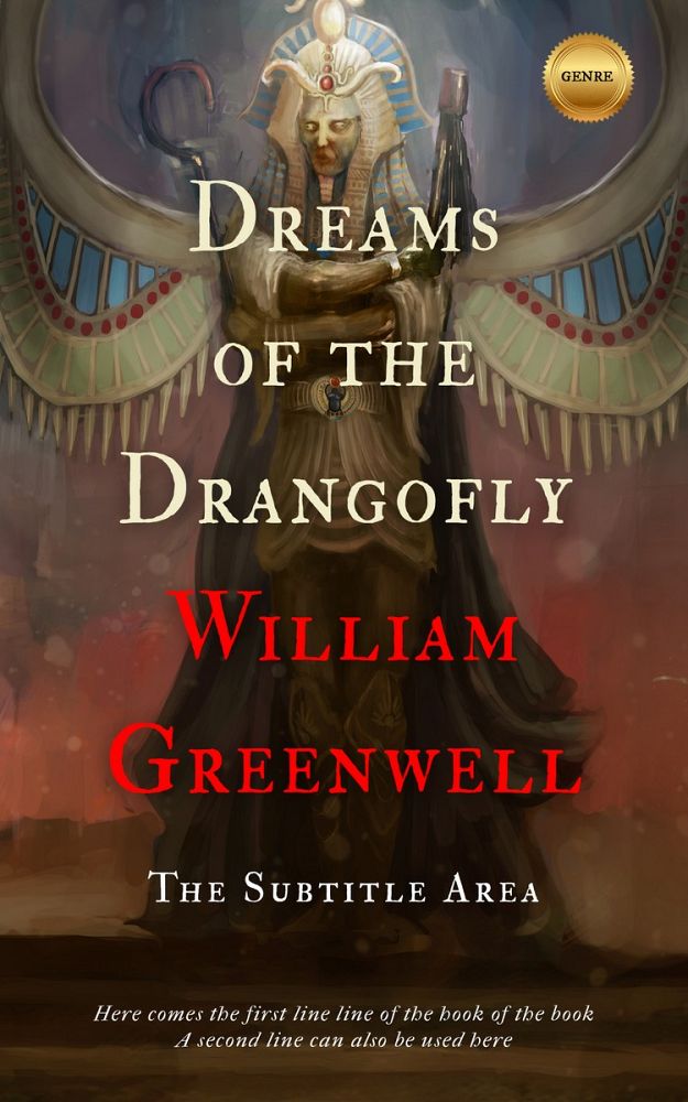 Front view of English Walnut #1634 - Premade Fantasy Book Cover | BookCoverZone