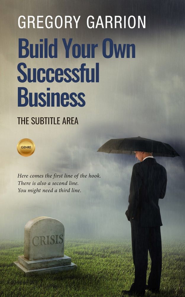 Front view of Lemon Grass #1734 - Premade Business Book Cover | BookCoverZone