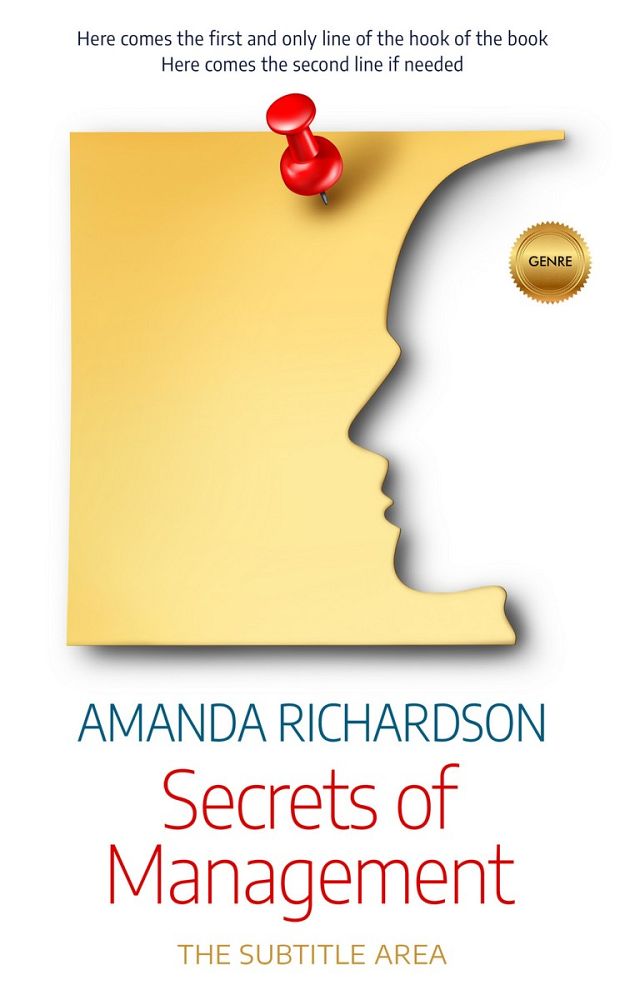 Front view of Golden Sand #1785 - Premade Self-Improvement & Self-Help Book Cover | BookCoverZone