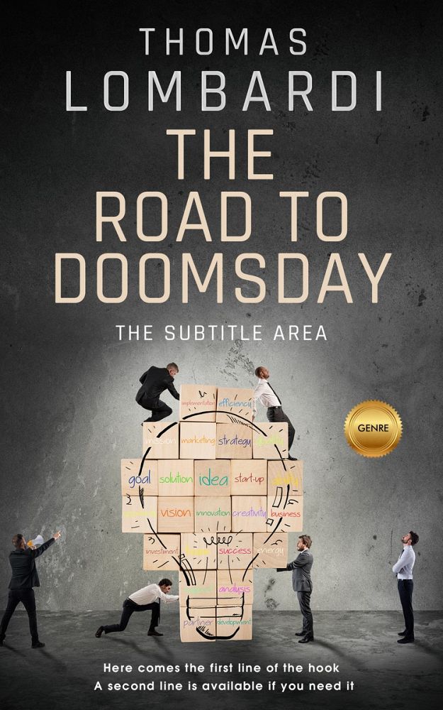 Front view of Mine Shaft #2219 - Premade Business Book Cover | BookCoverZone