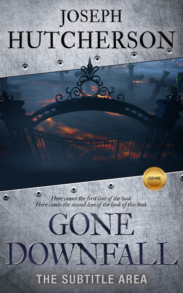 Front view of Ebony Clay #2254 - Premade Horror Book Cover | BookCoverZone