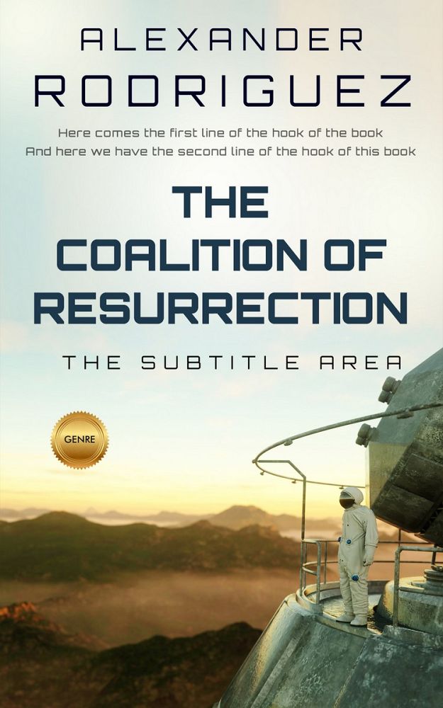 Front view of Periglacial Blue #2380 - Premade Science Fiction Book Cover | BookCoverZone