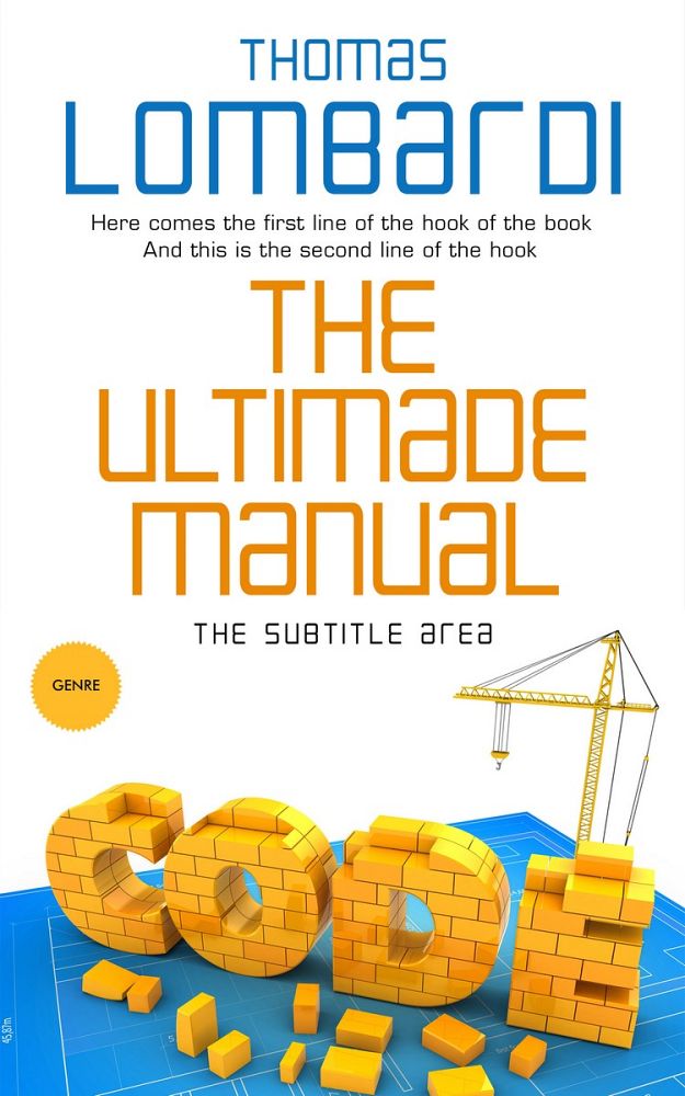 Front view of Fuel Yellow #2432 - Premade Education Book Cover | BookCoverZone