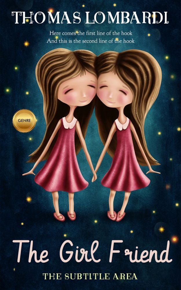 Front view of My Pink #2451 - Premade Children Book Cover | BookCoverZone