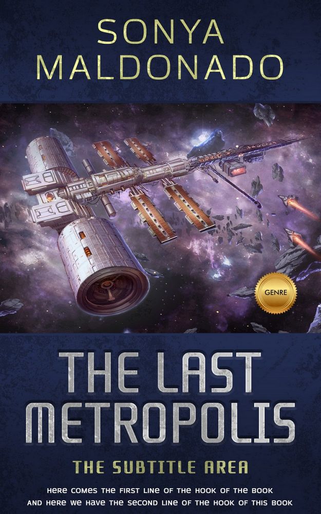 Front view of Ebony Clay #2474 - Premade Science Fiction Book Cover | BookCoverZone