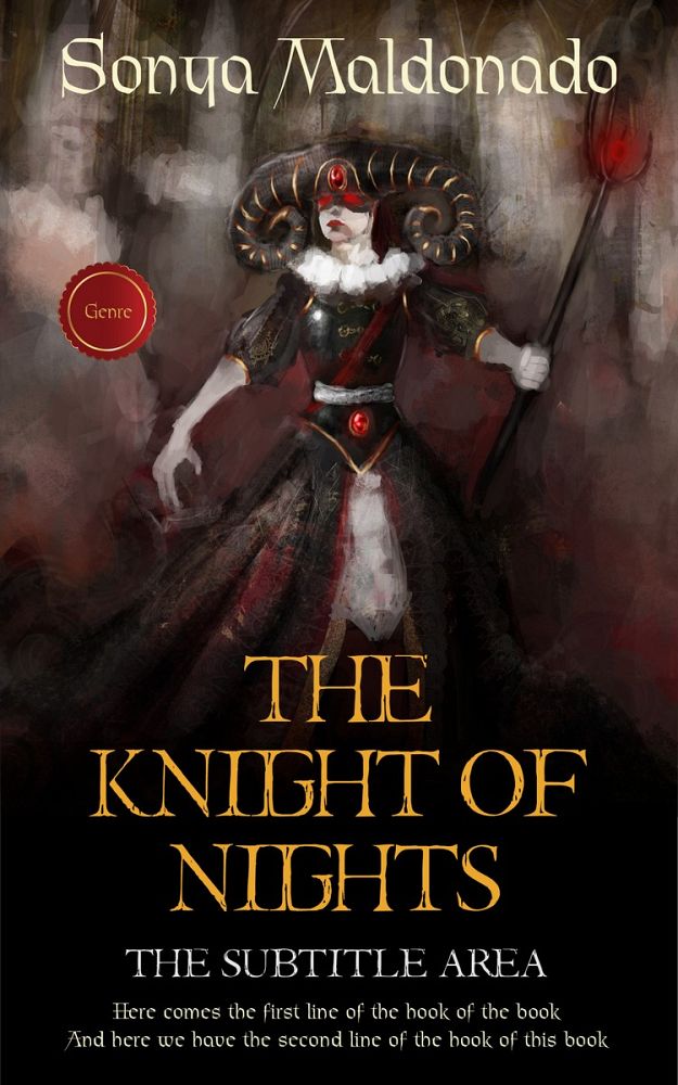 Front view of Cocoa Brown #2501 - Premade Fantasy Book Cover | BookCoverZone