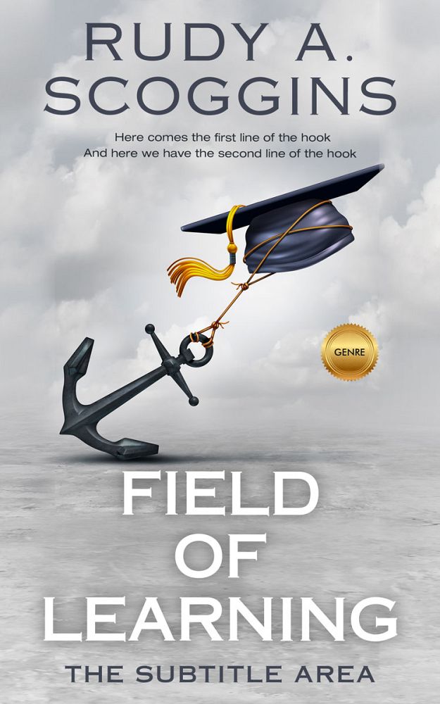 Front view of French Gray #2548 - Premade  Book Cover | BookCoverZone