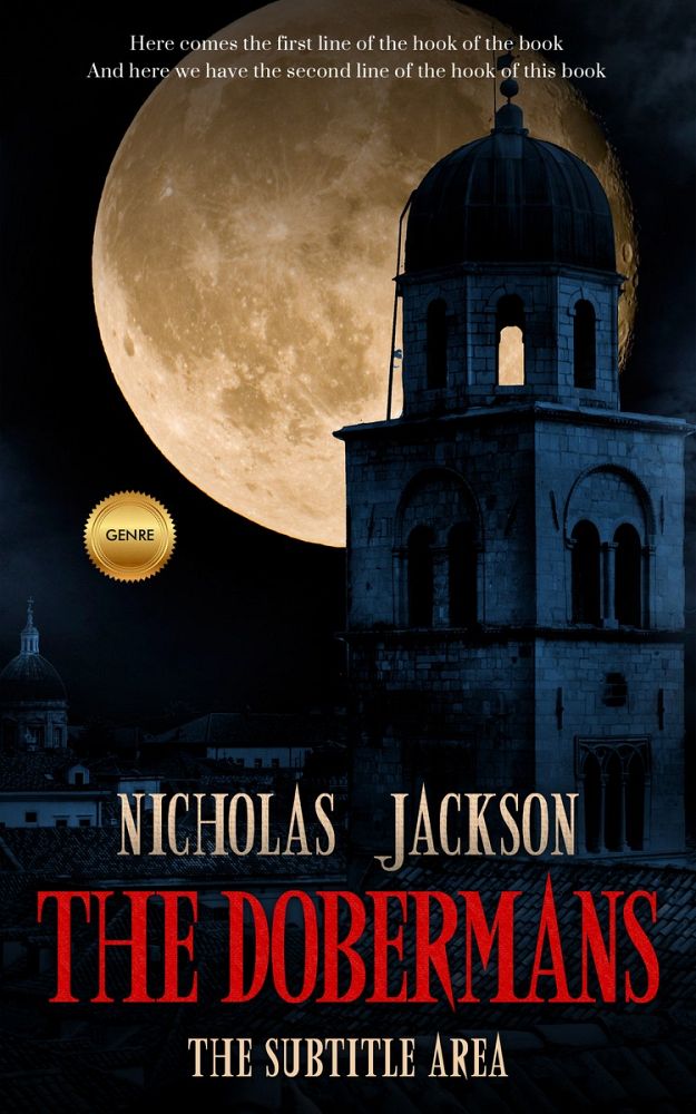 Front view of Antique Brass #2642 - Premade Horror Book Cover | BookCoverZone