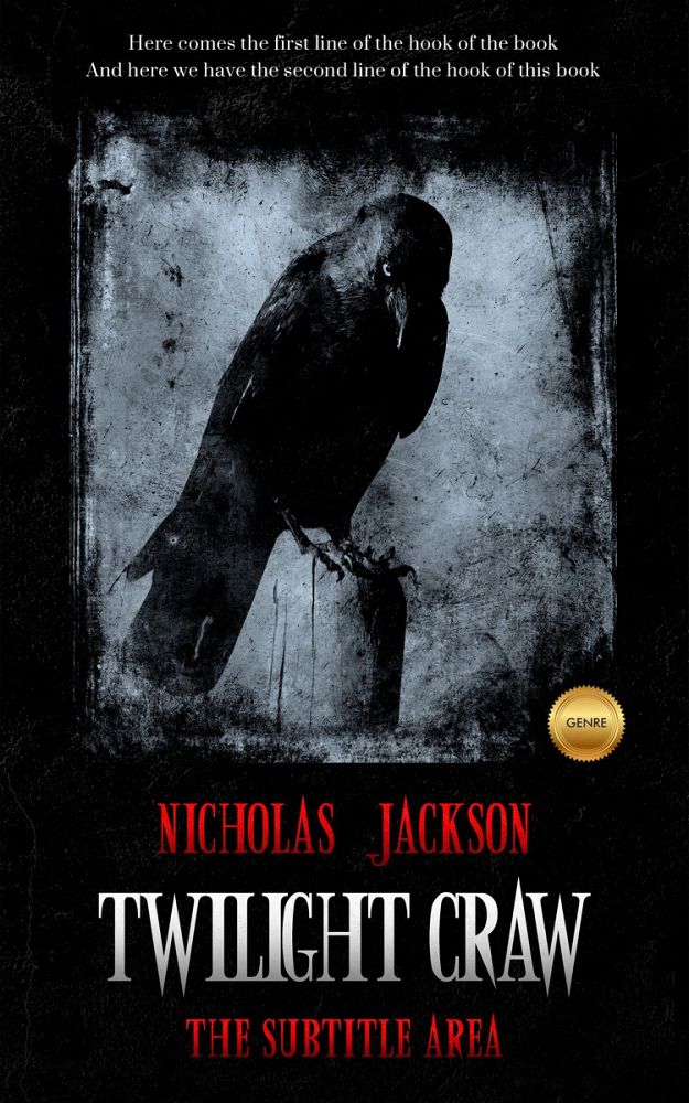 Front view of Dusty Gray #2648 - Premade Horror Book Cover | BookCoverZone