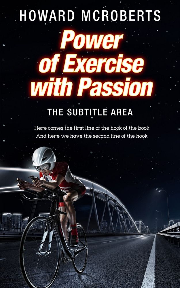 Front view of Cinder #2768 - Premade Sports & Fitness Book Cover | BookCoverZone