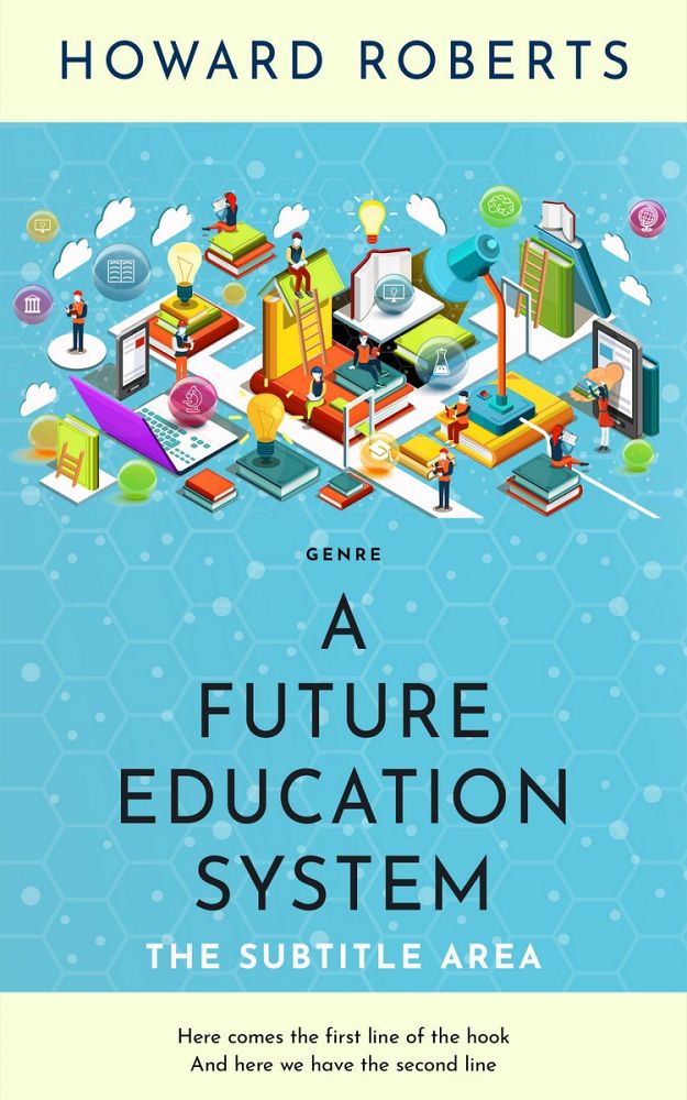 Front view of Viking #2794 - Premade Education Book Cover | BookCoverZone