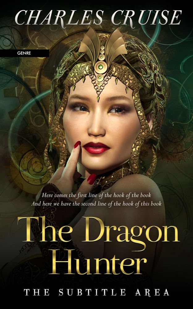 Front view of Rangoon Green #2862 - Premade Fantasy Book Cover | BookCoverZone