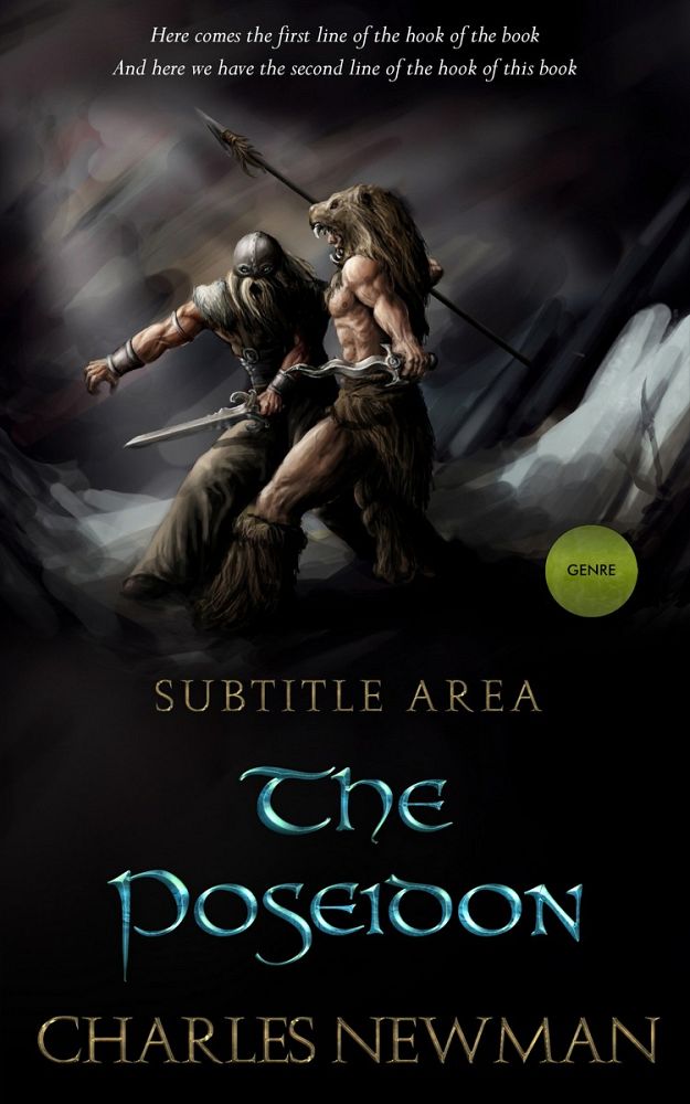 Front view of Cod Gray #2875 - Premade Fantasy Book Cover | BookCoverZone