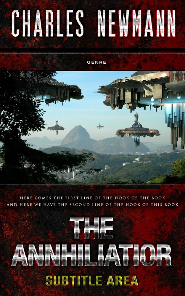 Front view of Gondola #2896 - Premade Science Fiction Book Cover | BookCoverZone
