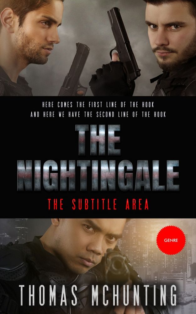 Front view of Cod Gray #2976 - Premade Action & Adventure Book Cover | BookCoverZone