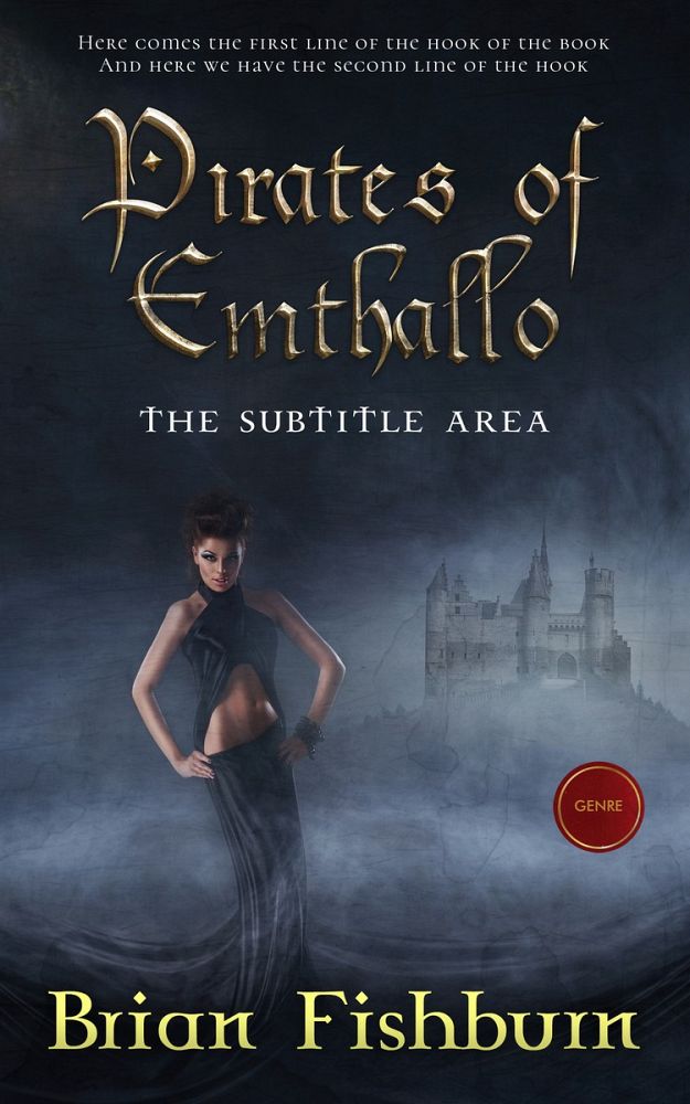 Front view of Charade #3027 - Premade Fantasy Book Cover | BookCoverZone