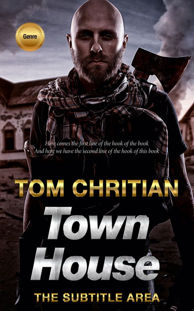 Front view of Malta #3060 - Premade Action & Adventure Book Cover | BookCoverZone