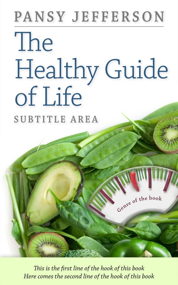 Front view of Beryl Green #3132 - Premade Health & Dieting & Fitness Book Cover | BookCoverZone
