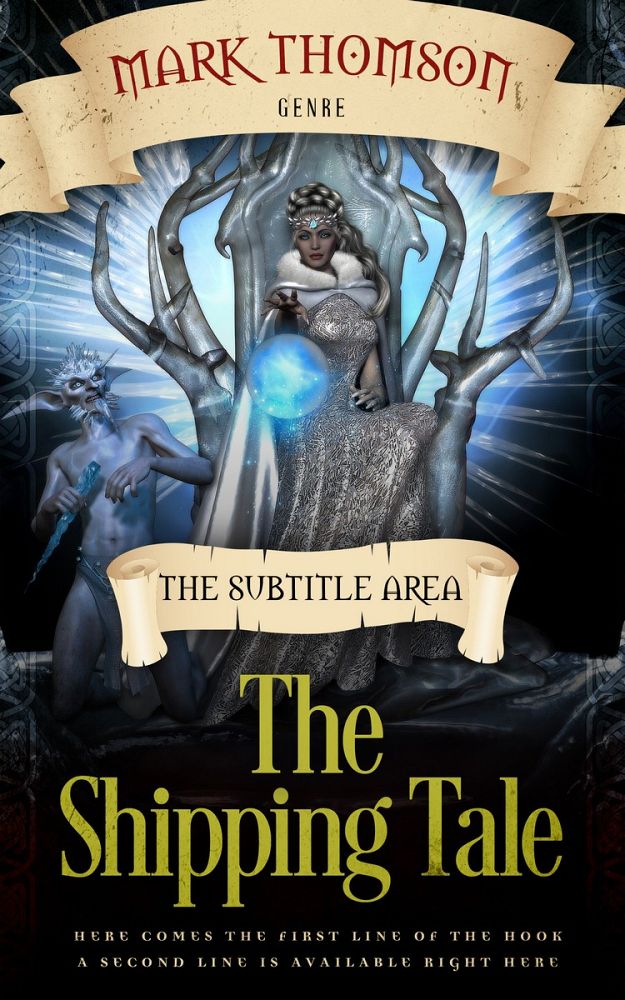 Front view of Akaroa #3188 - Premade Fantasy Book Cover | BookCoverZone