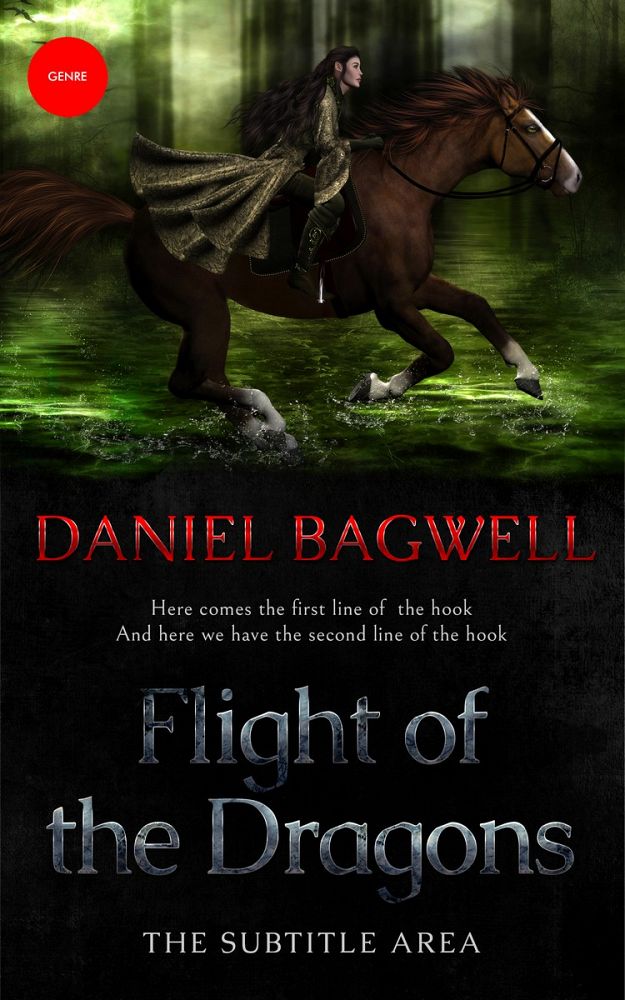 Front view of Marshland #3276 - Premade Fantasy Book Cover | BookCoverZone