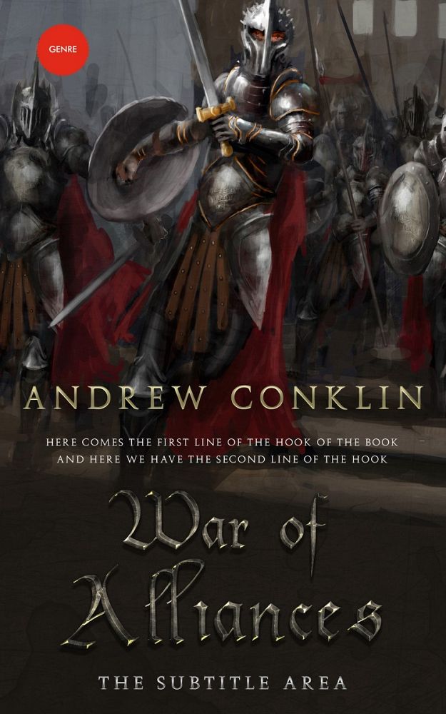 Front view of Cocoa Brown #3521 - Premade Fantasy Book Cover | BookCoverZone