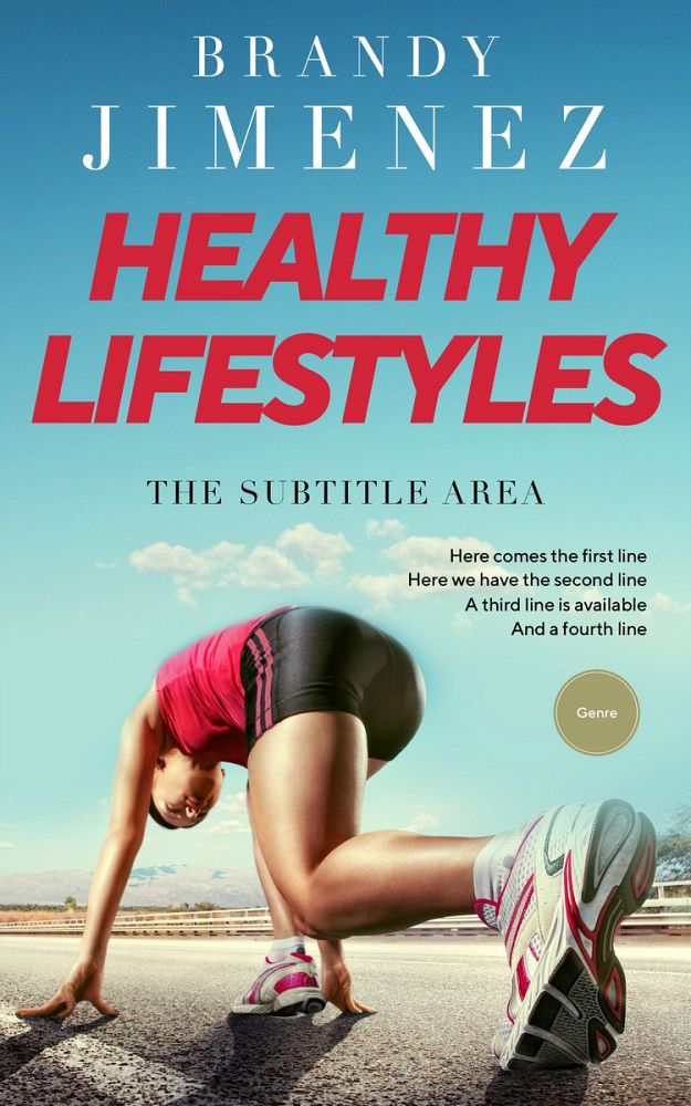 Front view of Gum Leaf #3652 - Premade Sports & Fitness Book Cover | BookCoverZone