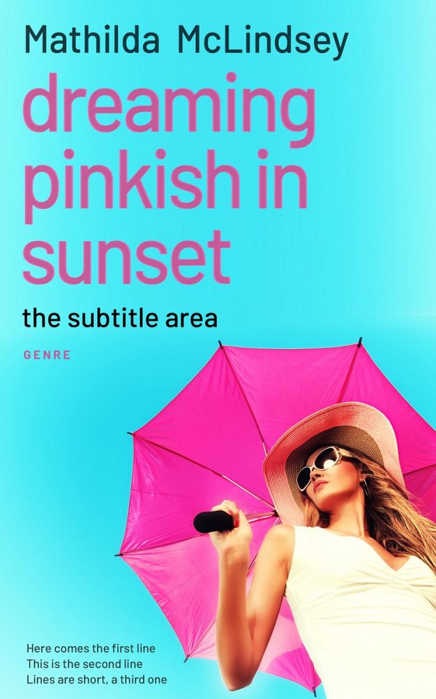 Front view of Mauvelous #3805 - Premade Chick Lit Book Cover | BookCoverZone