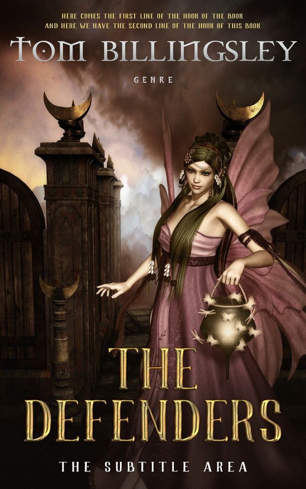 Front view of Oil #3828 - Premade Fantasy Book Cover | BookCoverZone