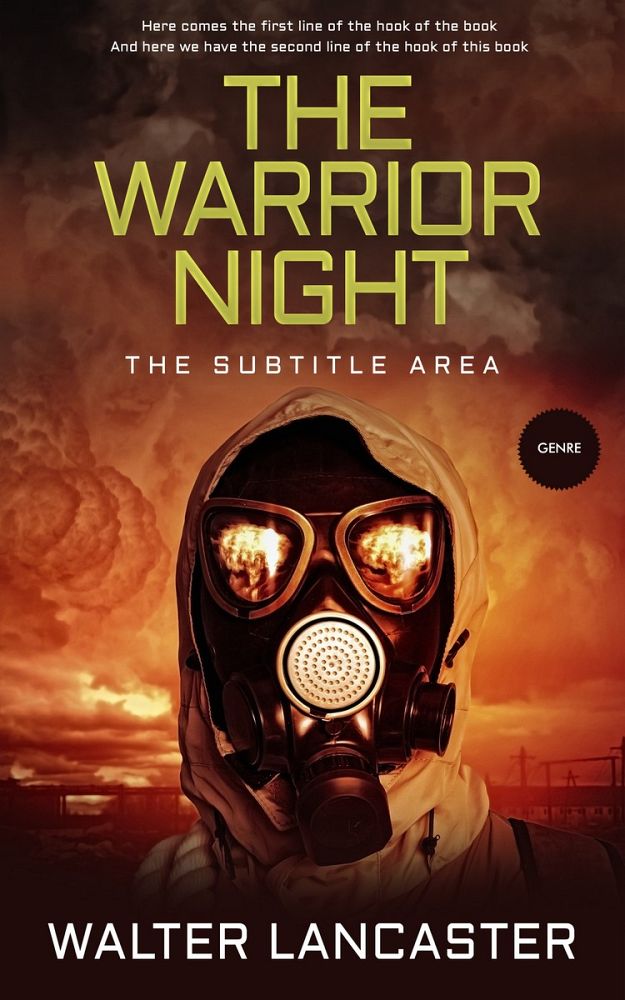 Front view of Raw Sienna #3932 - Premade Apocalyptica Book Cover | BookCoverZone
